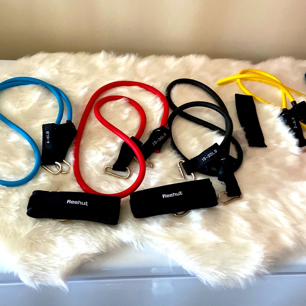 Set of gently used workout bands